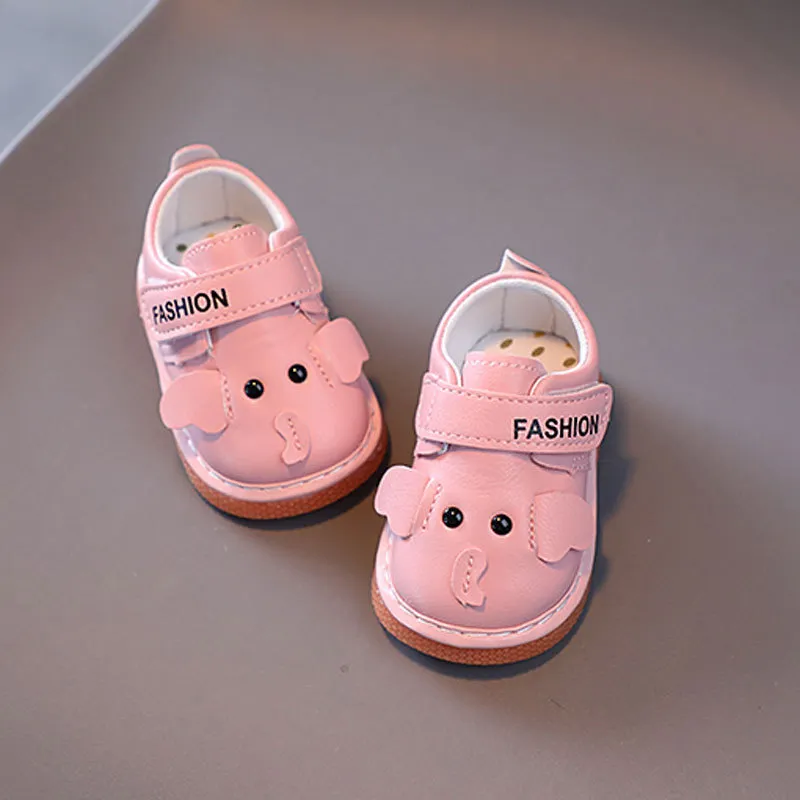 for Newborn Infant Soft Sole Anti Slip Baby Toddler Happysteps Cartoon Kids Child Squeaky Shoes Sizes US0.5C-US4C_voghion.com