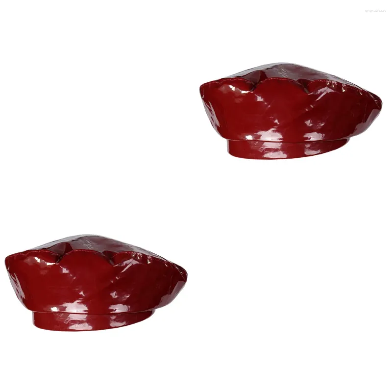 Berretti 2 pezzi PU specchio berretto donna primavera e autunno pittore cappello all'aperto moda casual temperamento hostess taglia M_voghion.com