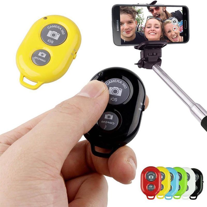 Wireless Bluetooth-compatible Camera Remote Control Selfie Shutter For Mobile Phone Monopod_voghion.com