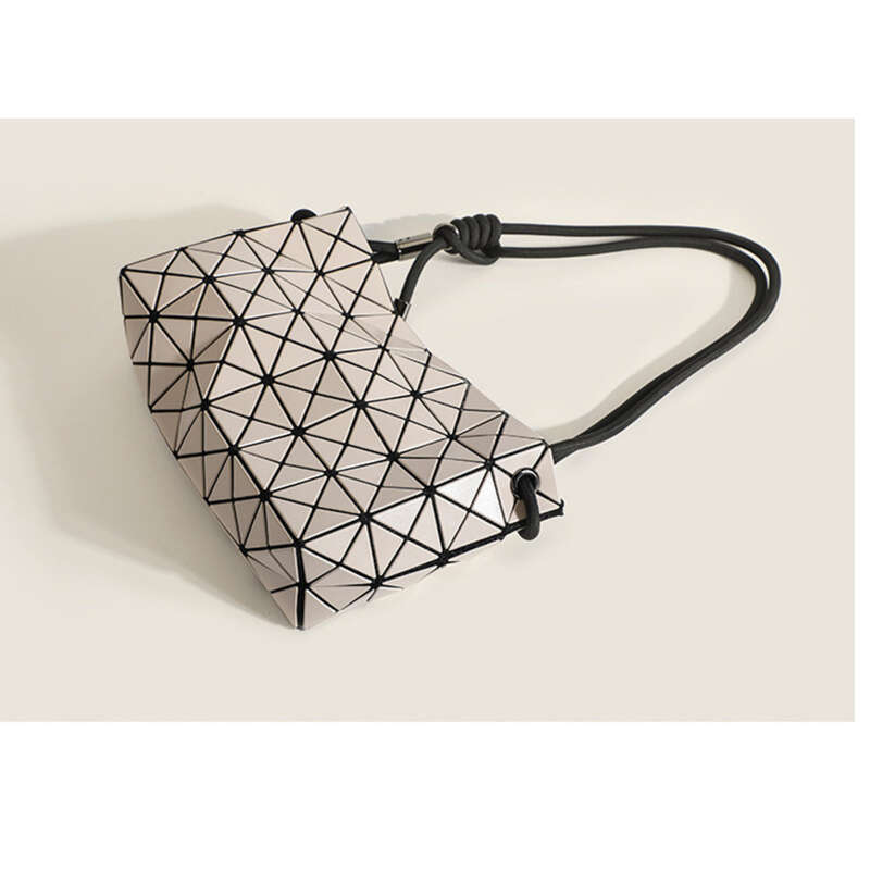 Borsa a tracolla Tofu Geometric CheckHandbag Borsa da donna multifunzionale_voghion.com