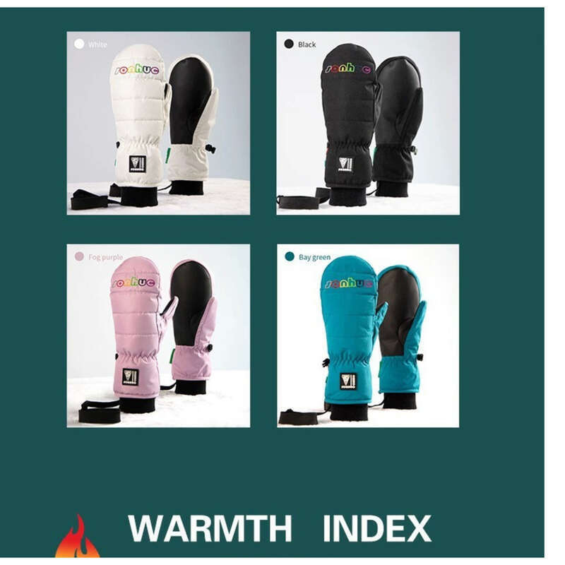 Sci per donna, calore, tenuta della mano, resistente all'usura, antiscivolo, antivento, touch screen impermeabile, ciclismo invernale_voghion.com