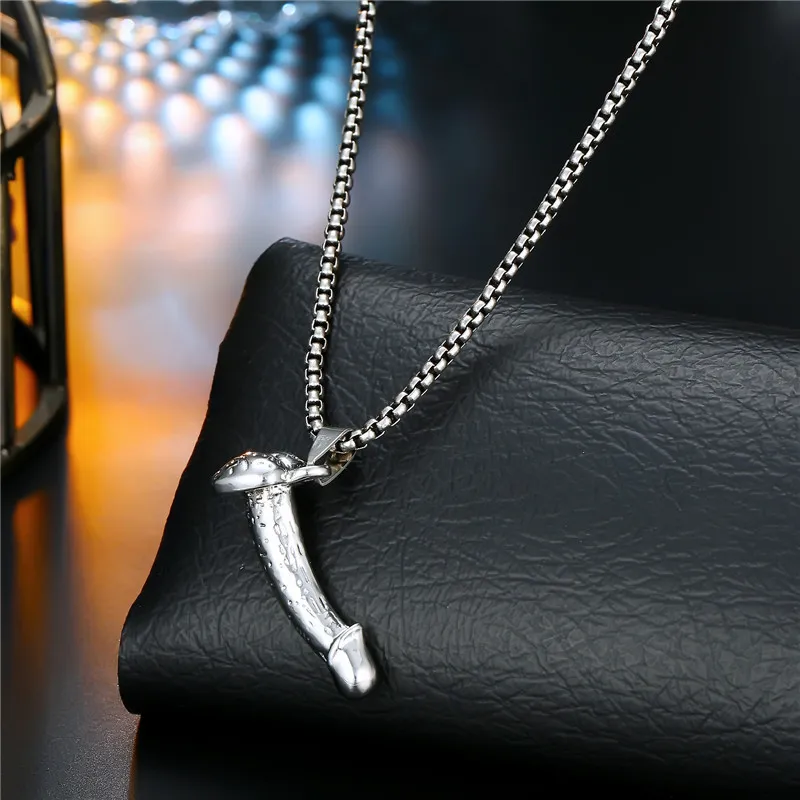 Colliers pendentifs jouets sexuels masculins bijoux drôle orgue gothique collier pour femmes punk sexy hommes fête d'Halloween_voghion.com