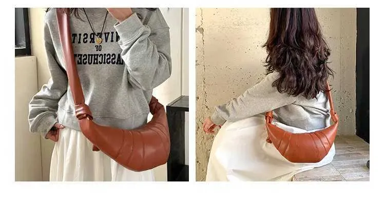 Croissant hobo schoudertas dames engelse stijl pu_voghion.com
