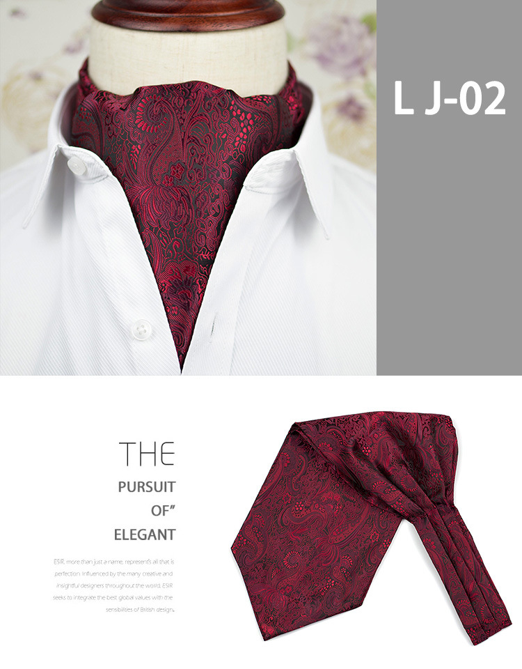 Sciarpa uomo jacquard paisley stile britannico per camicia_voghion.com