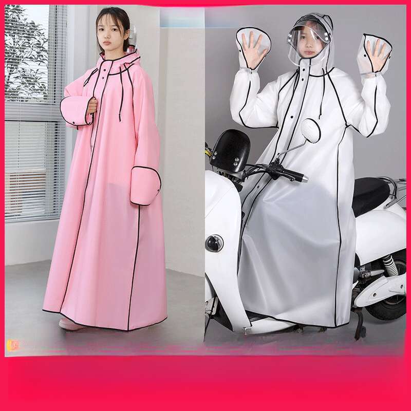raincoat, E-bike, Adult, Rainproof, Full Body, Male, Female, Student, Hiking, Cycling, Raincoat, Male And Female_voghion.com