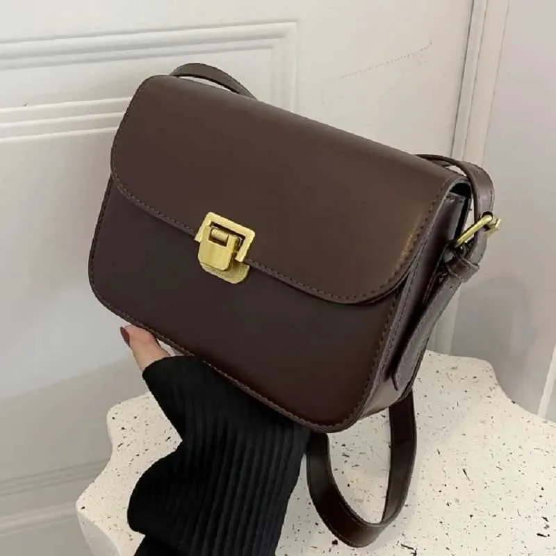 Womens PU Leather Shoulder Bag 2024 Trend Brand Small Square Bags Designer Handbag Fashion Messenger BagsTofu_voghion.com