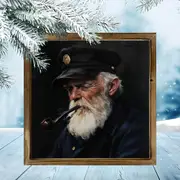 Vintage meresõidukapteni puidust silt "8x8" – klassikaline mereaegne seinakunst elutubade ja kodukaunistuse jaoks – ainulaadne kingiidee_voghion.com