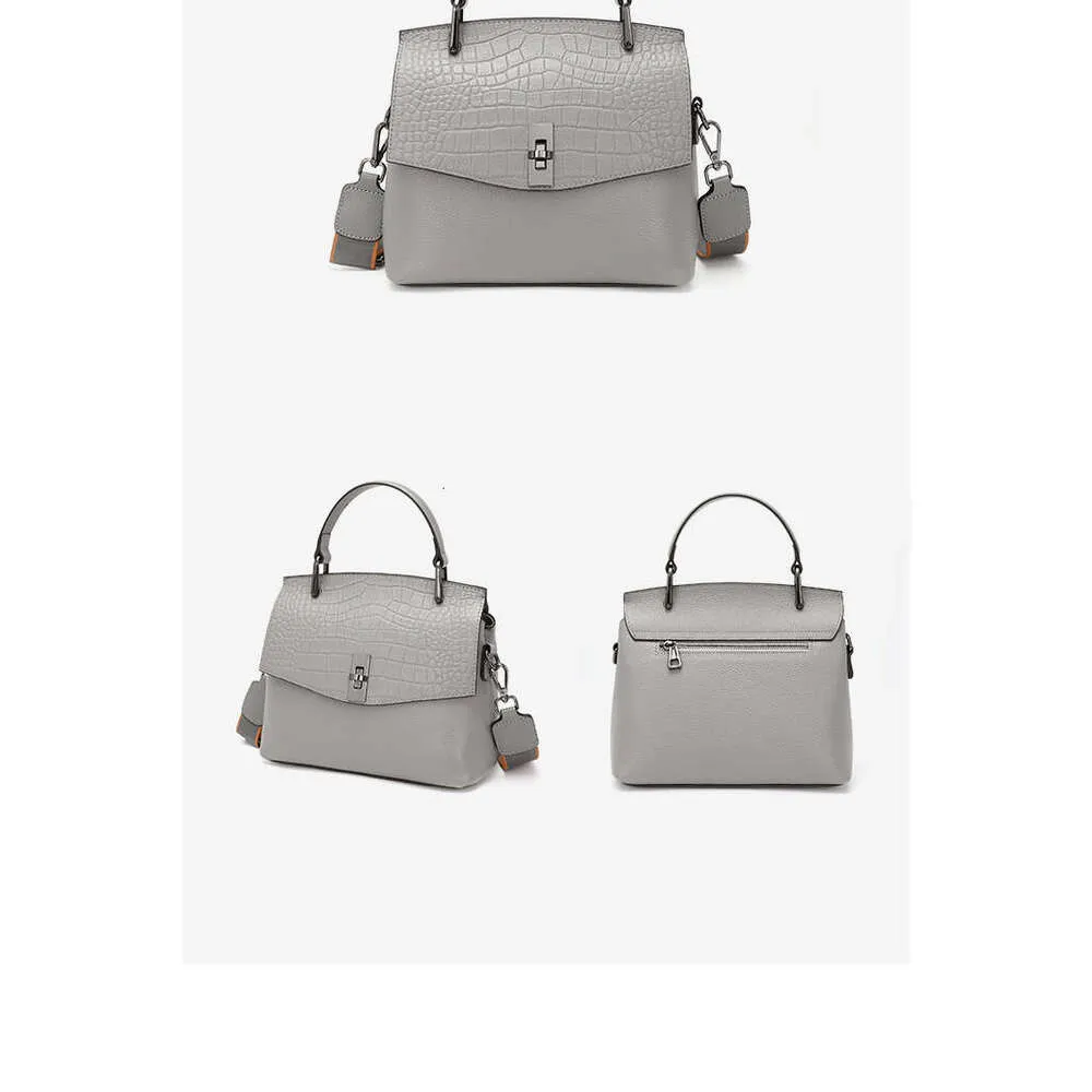 Zency Borsa da donna in vera pelle, borsa a mano vintage in pietra, borsa a tracolla da donna, borsa a tracolla alla moda per OL_voghion.com