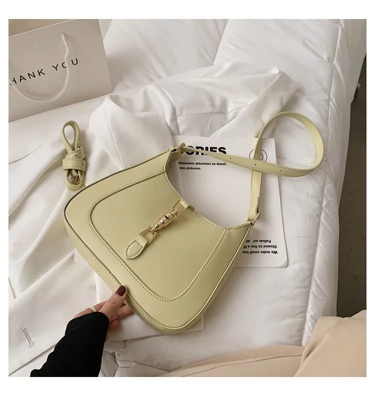 Women's Shoulder Bag Solid Colour Fashion Messenger Handbag_voghion.com