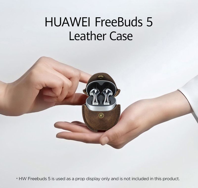 Potrivit pentru noua husă Huawei FreeBuds5, husă de protecție portabilă anti-cădere din piele de vacă pentru căști Bluetooth_voghion.com