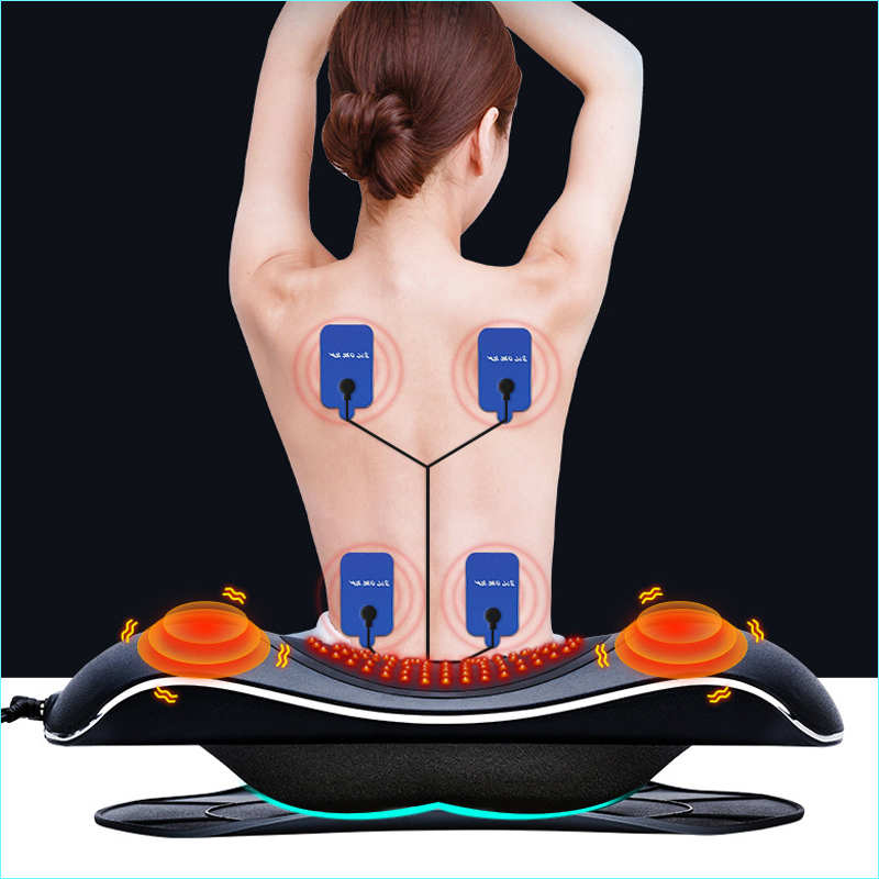 Electric Air Inflatable Lumbar Spine Massager Multifunctional Hot Compress Vibration Waist Support Massage Relieve Pain Device_voghion.com