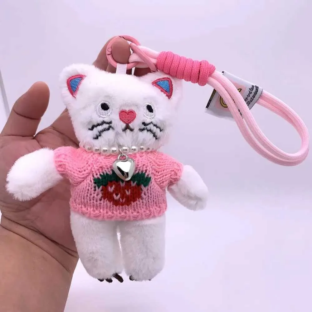 Breloc de pluș cu pisică Kaii de 15 cm, pandantiv pentru chei auto, decorare pentru păpușă și fete, accesorii pentru geantă Y241121_voghion.com