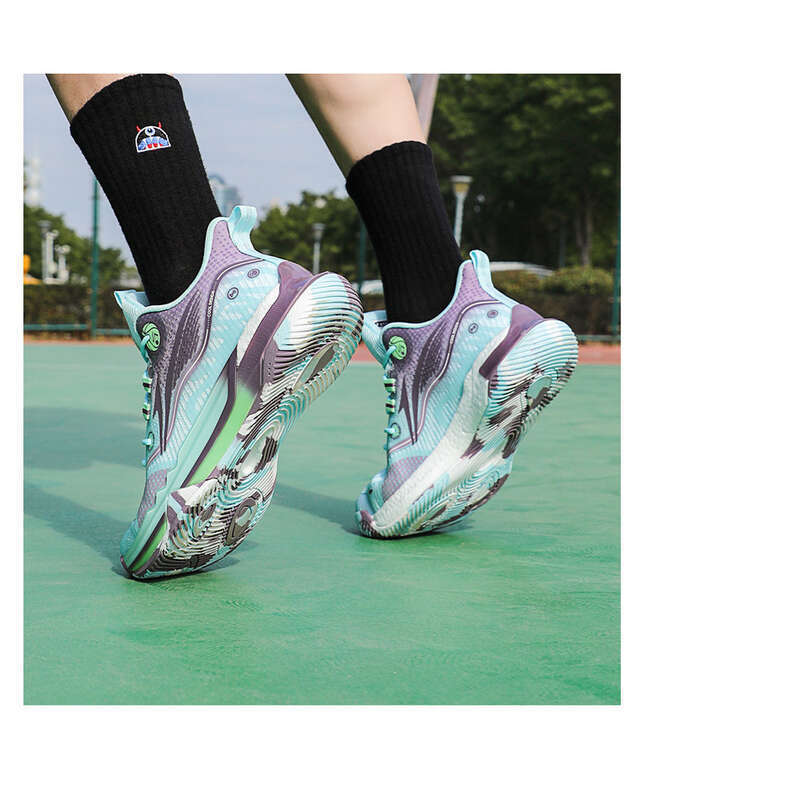 Tênis de basquete com sola de borracha TPU Popcorn, modelo primário, 39-45_voghion.com