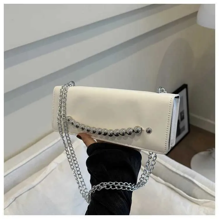 Borsa a tracolla con patta e tracolla in pelle PU solida da donna, modello 2024, versatile, da donna, sotto le ascelle_voghion.com