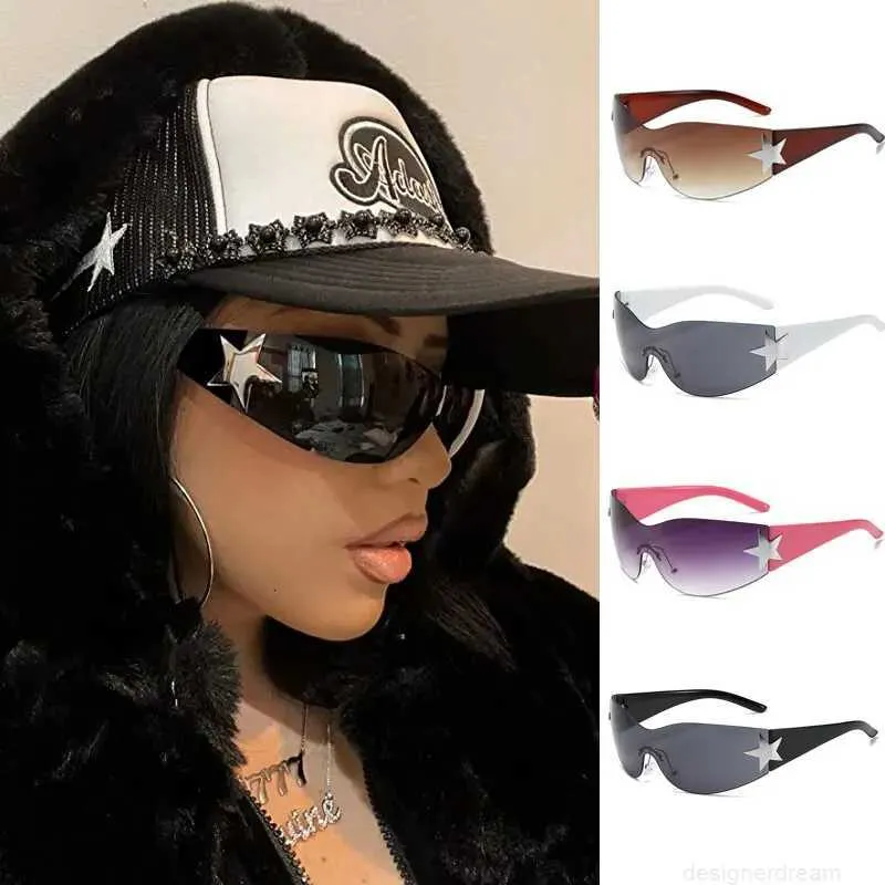 Moderne Shield Wrap Around Sonnenbrille Für Damen Und Herren_voghion.com