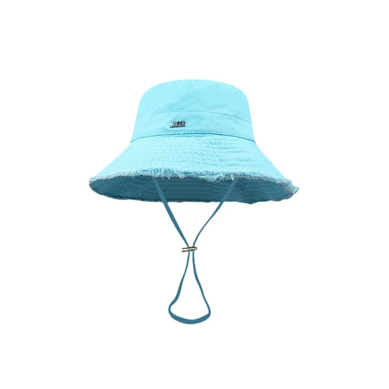 Cappelli da spiaggia estivi di alta qualità da uomo e da donna, cappelli a secchiello a tesa larga, cappelli a secchiello a quadri, cappellino antisole_voghion.com