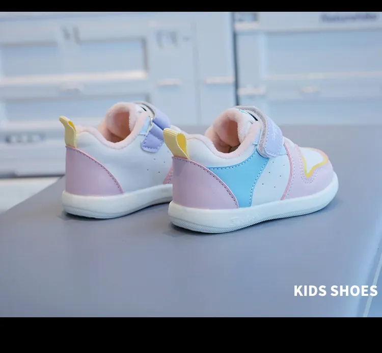 Toddler Shoes Baby Kids Winter Cotton Casual Sneakers Thick Warm Anti-slip First Step Footwear Cutefeet Trainers For_voghion.com