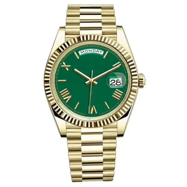 Designerskie zegarki męskie, automatyczny zegarek na rękę Day Date 36 i 41 mm, mechanizm automatyczny 2813, szkło szafirowe, stal nierdzewna, pasek prezydencki, Orologio Di Lusso_voghion.com