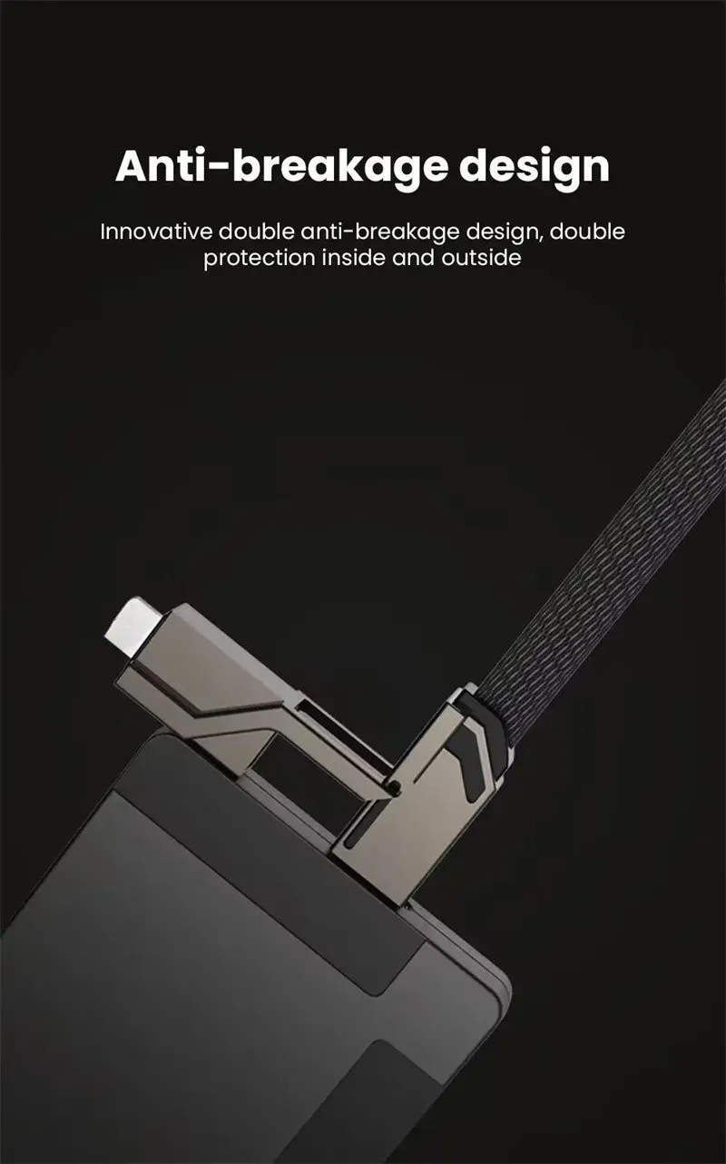 4 In 1 PD 100W USB Type C Data Charging For IPhone 16 15 14 13 Samsung Xiaomi Redmi Huawei Wire Cable Fast Charger_voghion.com
