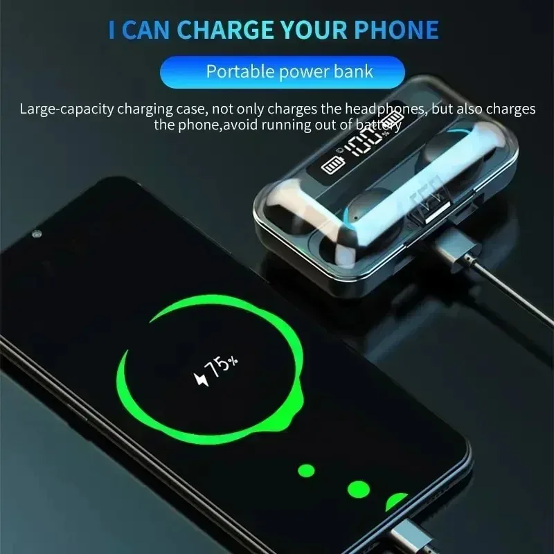 Wireless Tws Earbuds Bluetooth Headphones With High Bass Stereo_voghion.com