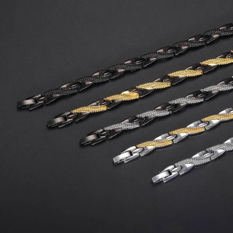 k, Ketting Trendy 4 Kleuren Gewichtsverlies Energie Magneten Sieraden Afslankarmbanden Gedraaide Magnetische Therapie_voghion.com