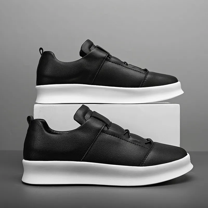 Leather Men's Brand Casual High Quality Walking Sneakers New Fashion Italian Handmade Designer Sport Shoes_voghion.com