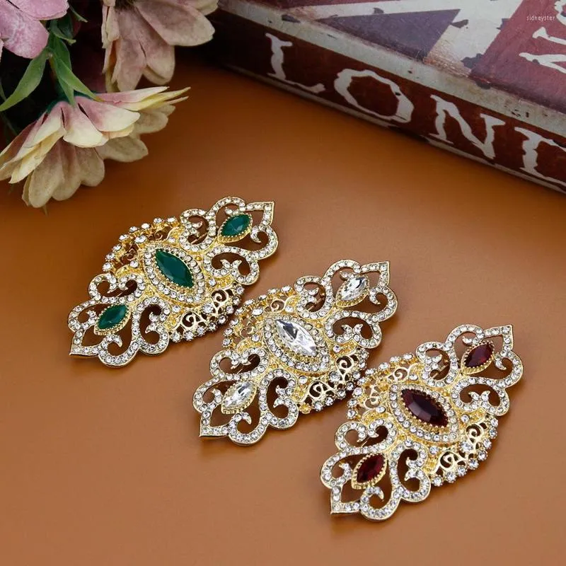 Rintaneulat Sunspicems täyskristalli naisten rintaneula kullanvärinen marokkolainen kaftan hääkorut kukkapinnien hääjuhlat bijoux_voghion.com