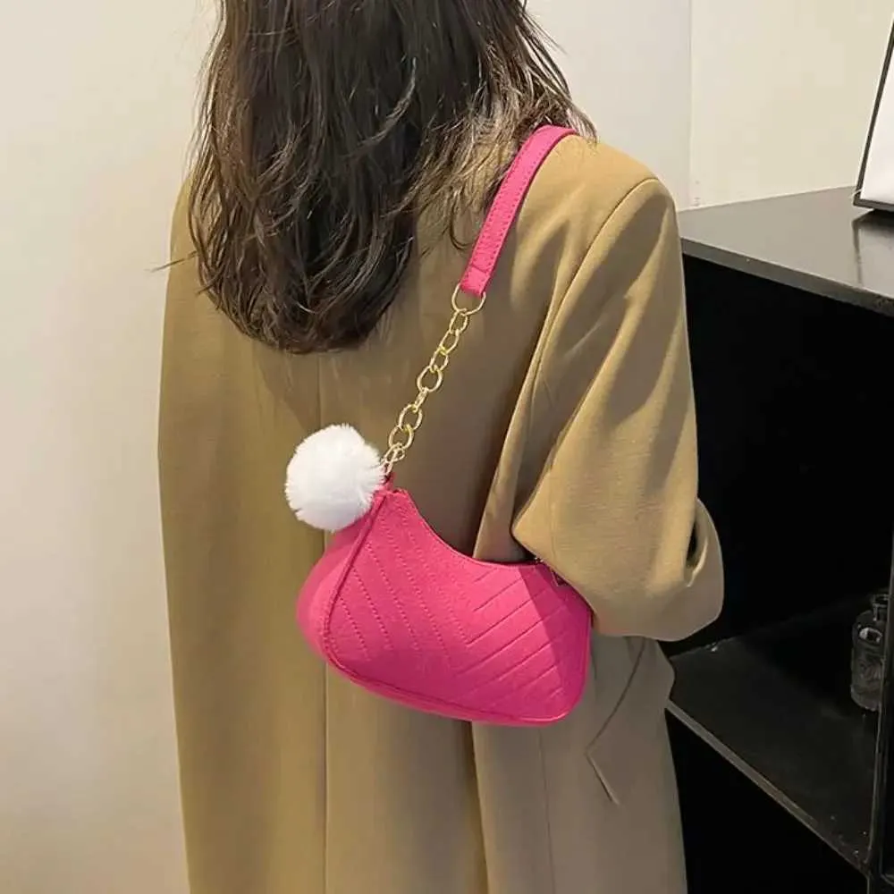 Mode Frauen Handtasche Einfarbig Casual Mini Unterarm Tasche Weiblichen Kette Schulter Tasche Heißer Verkauf Damen FelcyC241211_voghion.com