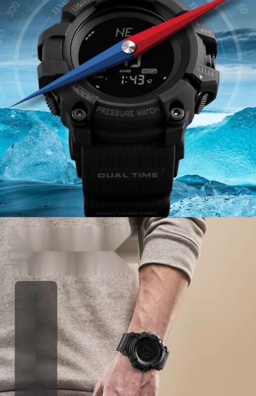 2024 New Outdoor Electronic Watch Compass Tactical Military Training Special Athlete Running Waterproof Student_voghion.com