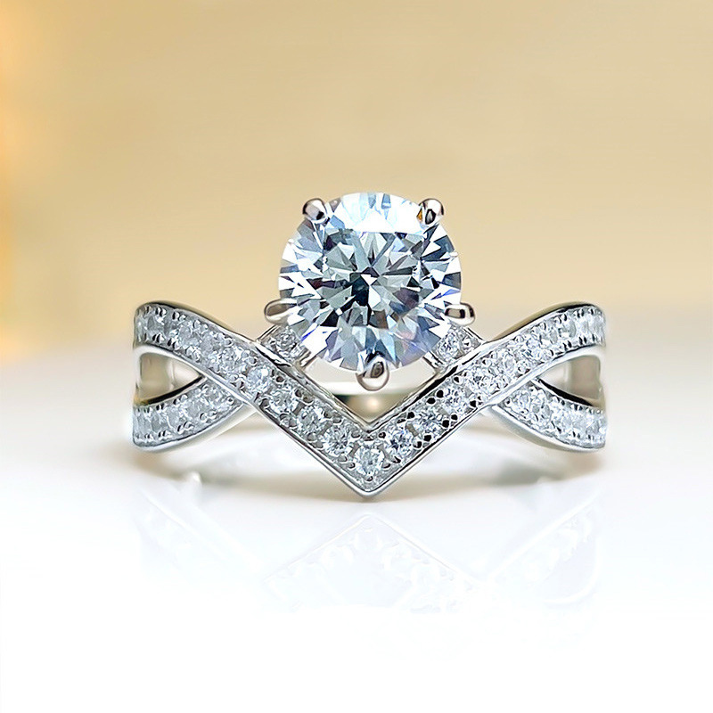 Cao Shi – bague couronne pour femmes, bague de luxe légère et belle à la mode, bijoux de tête d'aile de couronnement d'amour pour femmes, nouvelle collection 2023