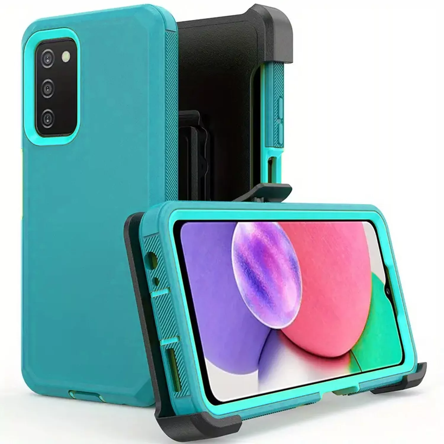 For Samsung Galaxy A16 A15 5G A14 A54 A03s Case Shockproof Cover + Screen Glass_voghion.com