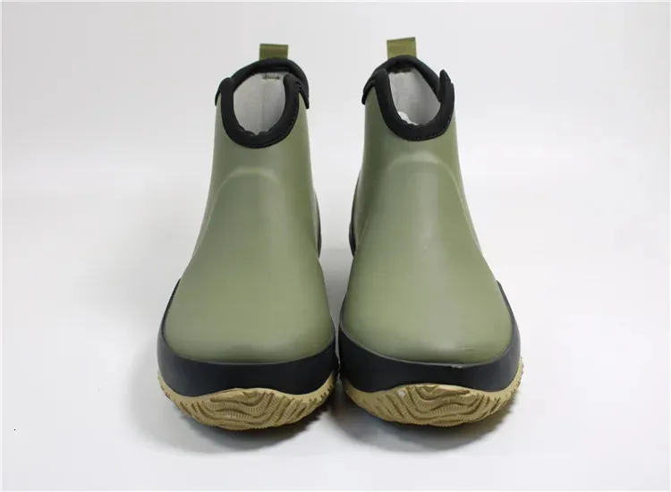 Men's Waterproof Ankle Rain Boots For Outdoor And Casual Wear_voghion.com