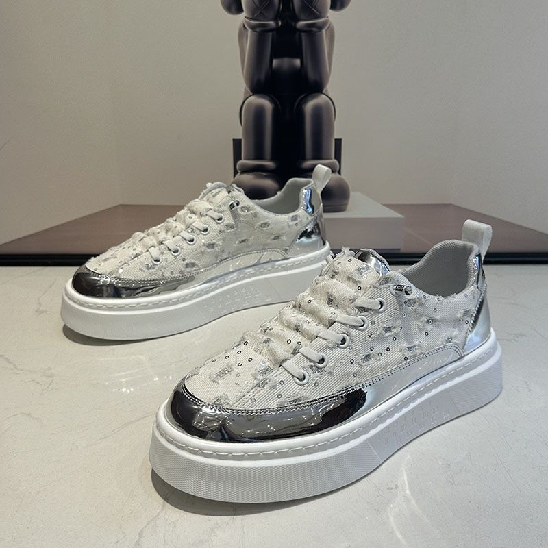 Sommer Neue Songgao Fashion Lazy mit Stoffoberflächenperforation Vielseitige Casual für Herren 2024 Trendy Board Schuhe_voghion.com