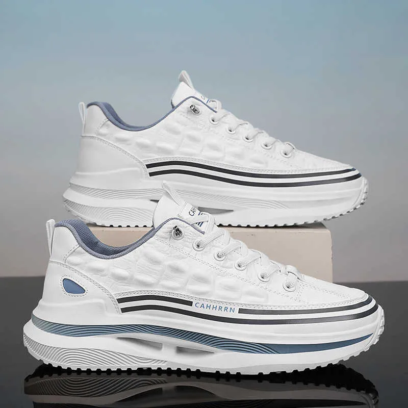 Mens new spring Forrest Gump leather umbrella cloth soft sole dad versatile fashion low top mens shoes M241030_ecoleips.com
