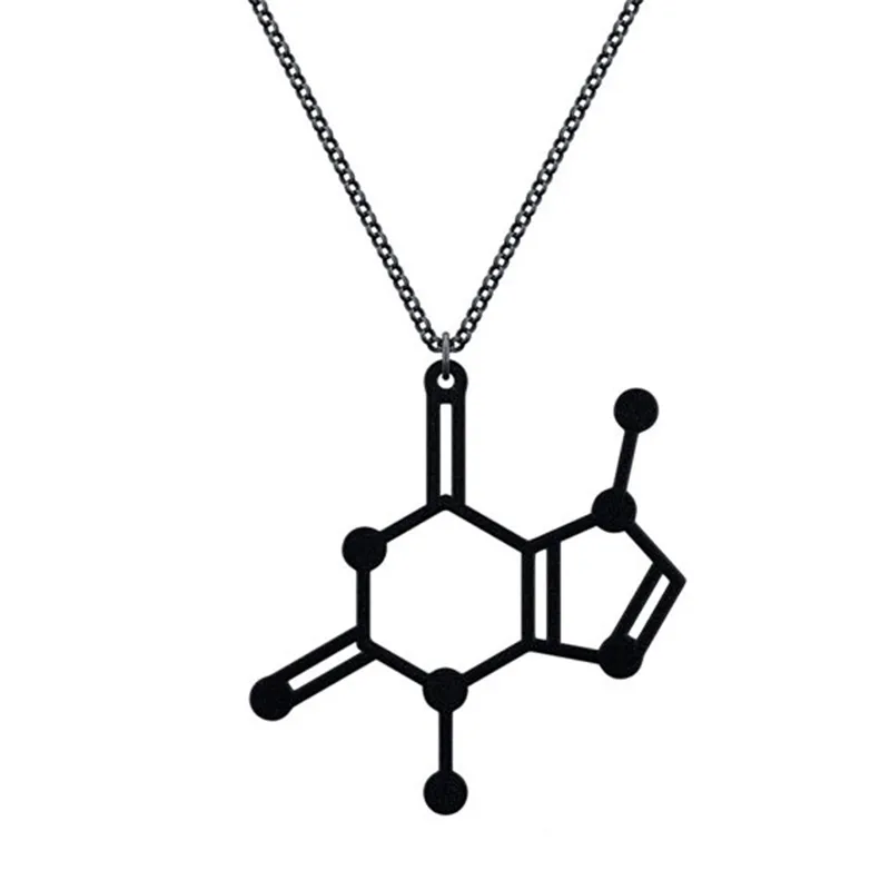 Pendant Necklaces Chocolate Molecule Necklace_voghion.com