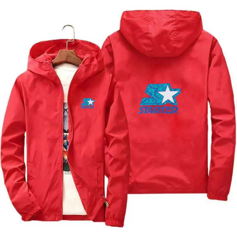 Jacketten 2022 STARTER Mark Fréijoer Hierscht Männer Sportkleeder Casual Aviator Kapuzen Schnelldréchent Moud Militär Plus Gréissten S-7XL_voghion.com