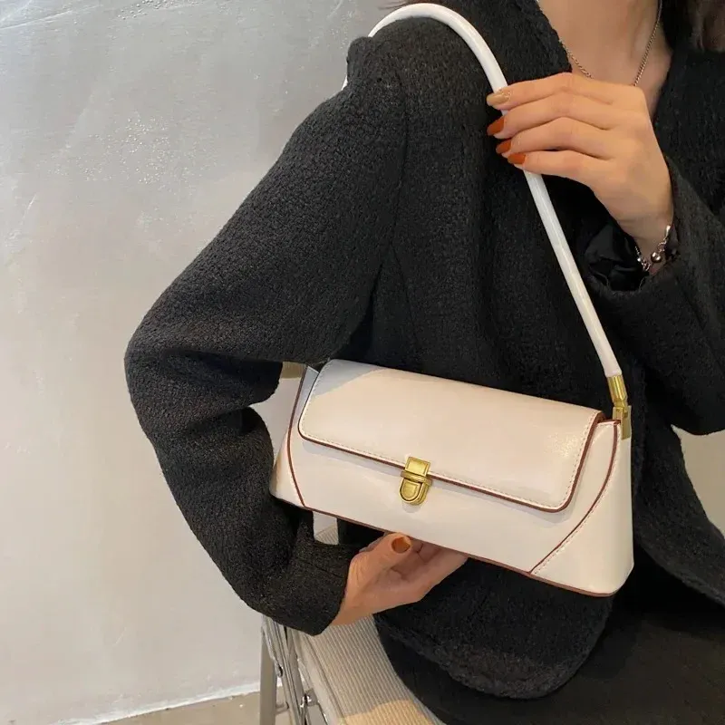 Pod pachami francuska torebka w stylu vintage 2021 kobiet markowe torby moda damska pojedyncza torba na ramię klasyczne kopertówki_voghion.com