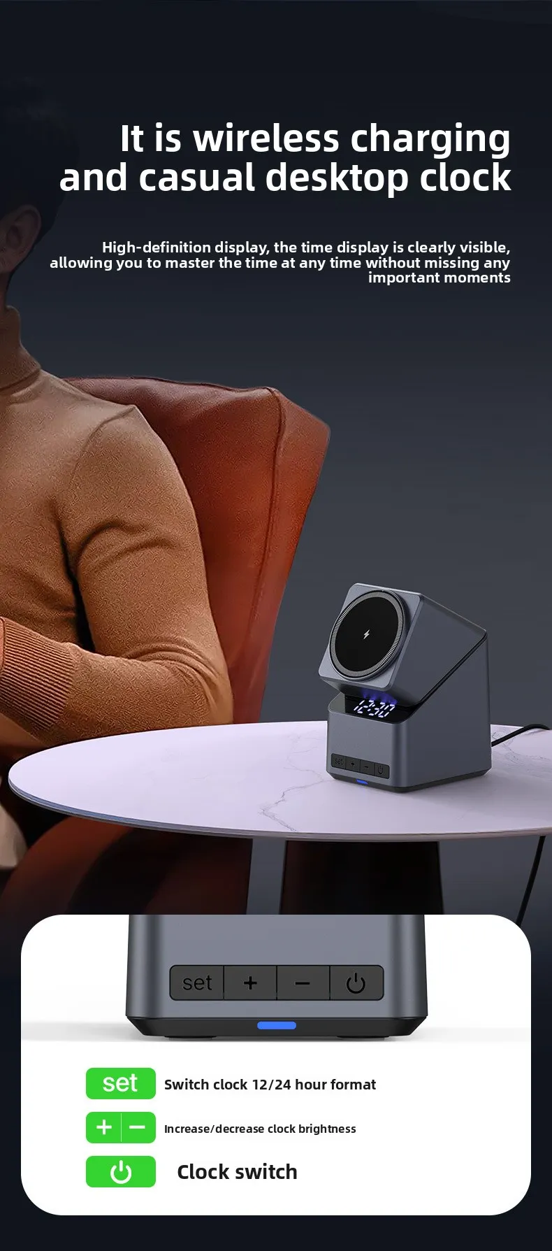 Cross-border Private Mold Four-in-one Rotating Magnetic Wireless Desktop Bracket Is Suitable For Fashion 1615 Mobile Phone_voghion.com