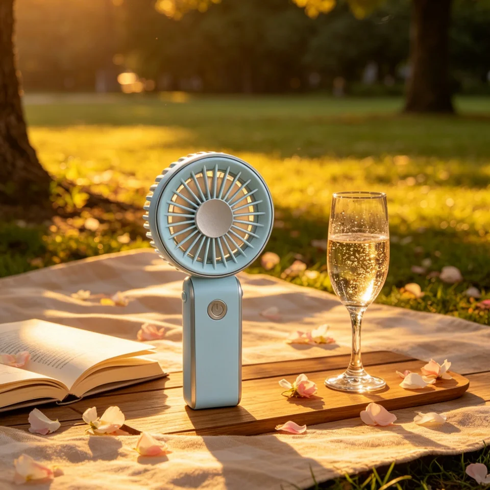 Tragbarer Handventilator Leiser Mini-ventilator Für Büro Und Reisen_voghion.com