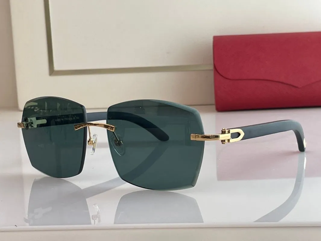Hexagonal Sunglasses For Women And Men With Gold Frames And Wood_voghion.com