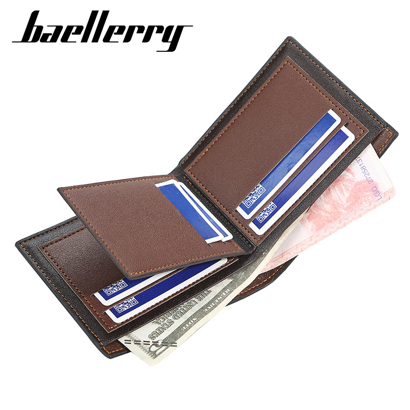 baellerry portafoglio uomo corto coreano aperto multi-carta portamonete giovane orizzontale piccolo portafoglio_voghion.com