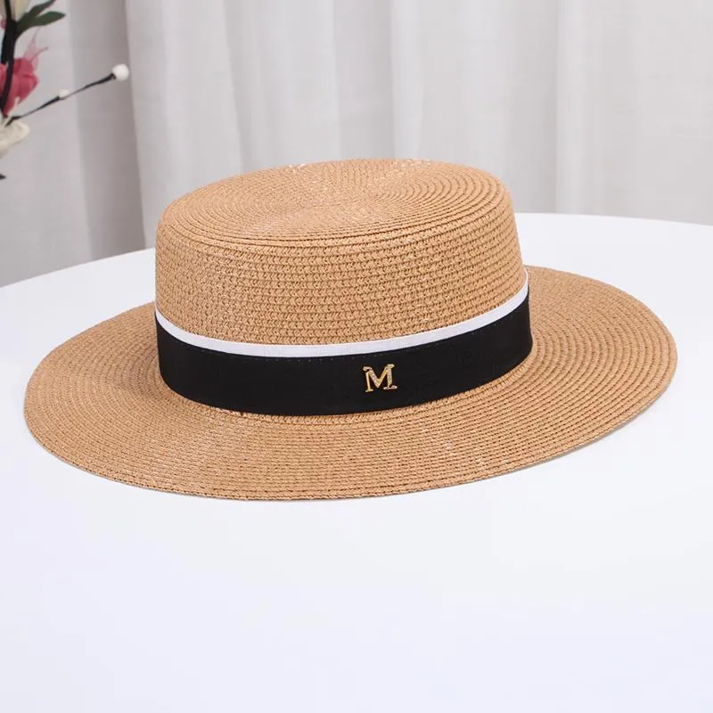 Cappello estivo per sandali da spiaggia per bambini in paglia estiva, piatto, piccolo, fresco, M, regalo, protezione solare, marea_voghion.com