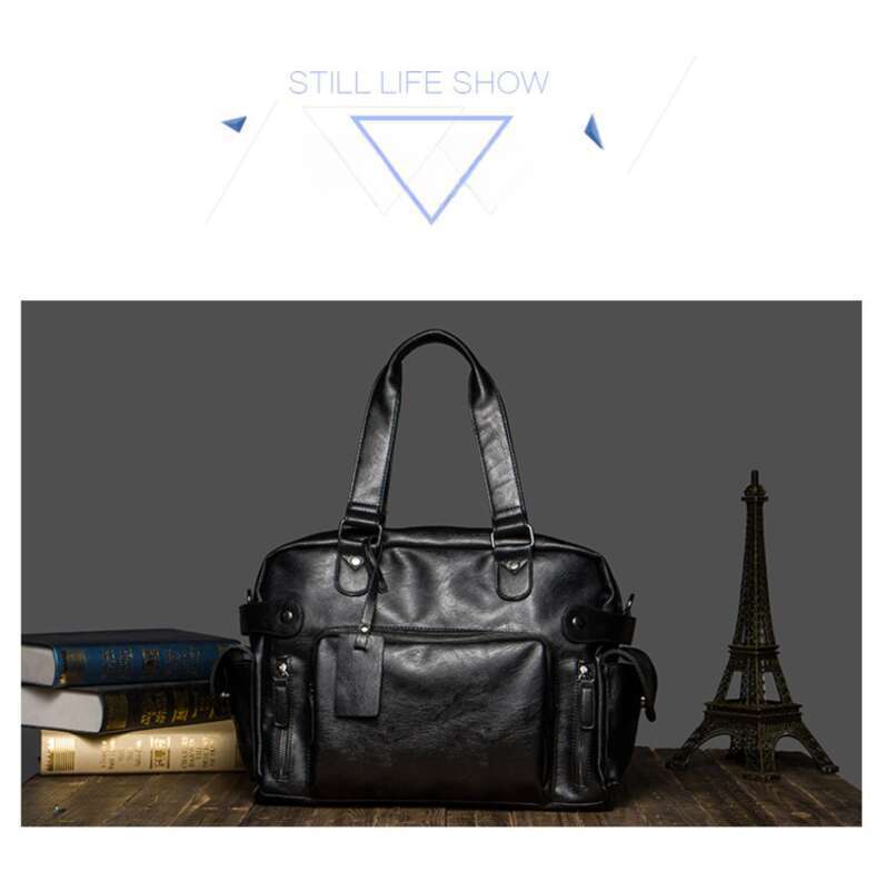 Nuova borsa a tracolla da uomo in stile croce nera di alta qualità, borsa da viaggio di grande capacità, borsa a tracolla grande da uomo alla moda_voghion.com