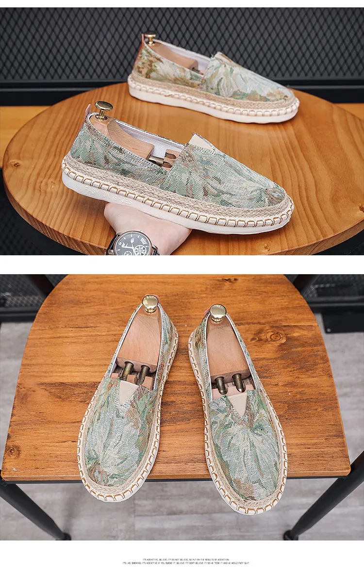 Klassische runde Zehenpartie für Herren, lässig, atmungsaktiv, Canvas-Loafer, Herren, flache Fishmen-Schuhe, Espadrilles, atos de Hombre 2023_voghion.com