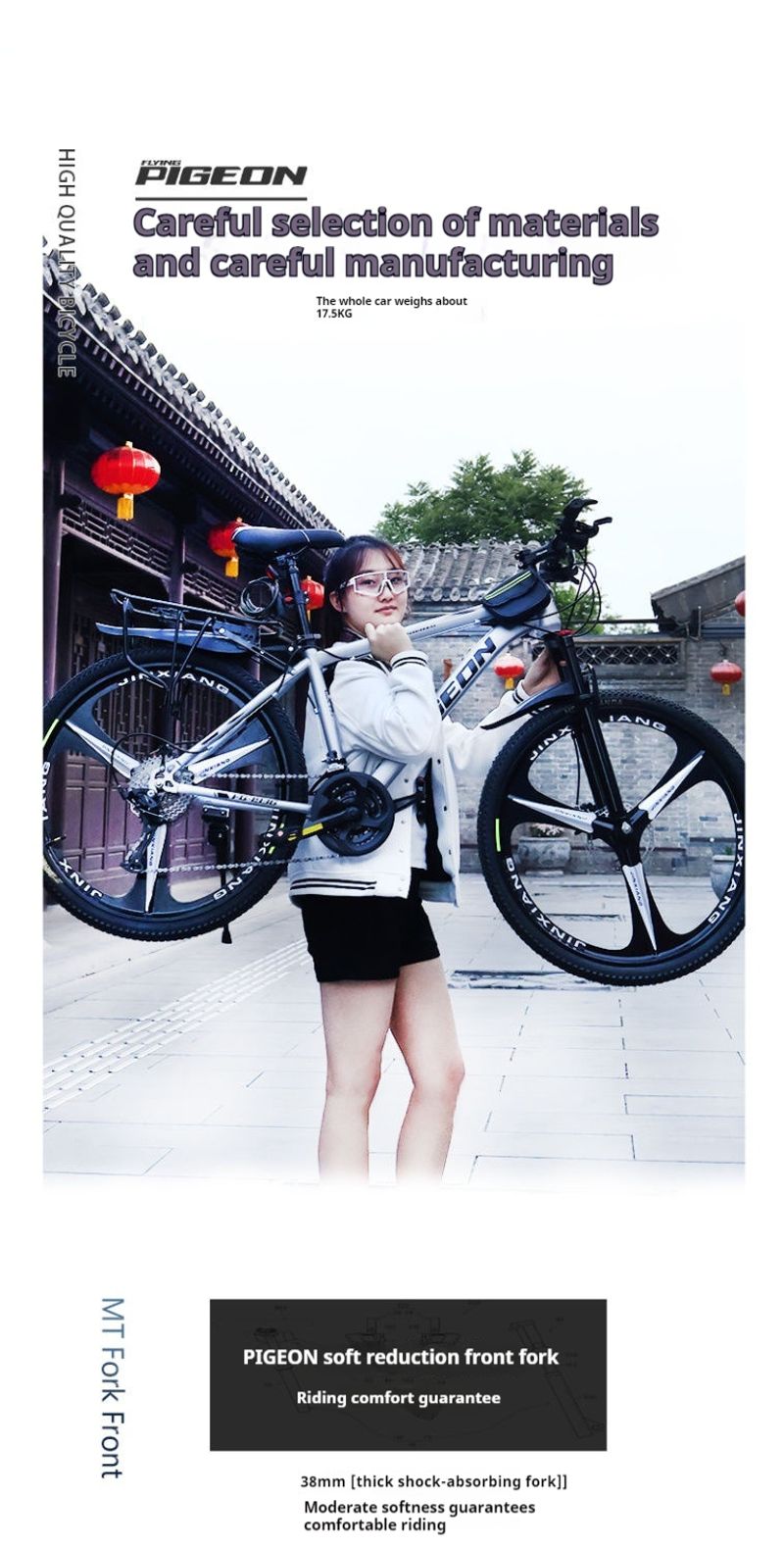 Pigeon volant en alliage d'aluminium, vélo de montagne pour hommes et lycéens, vitesse Variable, course pour jeunes_voghion.com