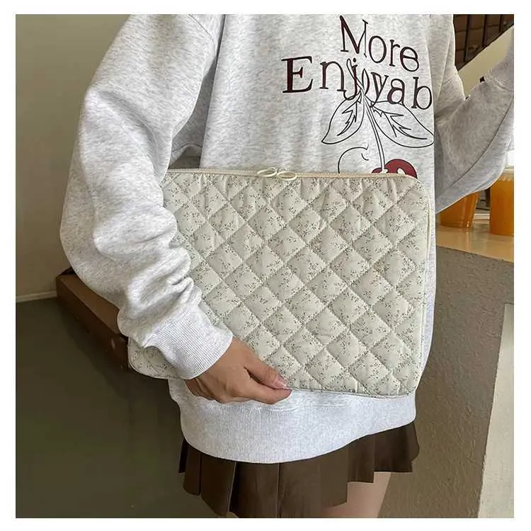 Borsa a traliccio per laptop, tablet, modello di stampa, 3 pollici, 5 pollici, custodia morbida per notebook, libro, Air_voghion.com