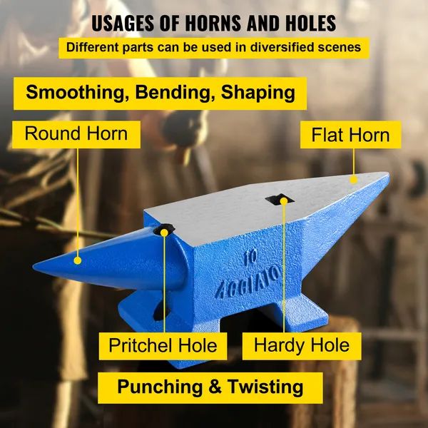 Single Horn Anvil Steel Forge Tool For Metalsmithing And Forging_voghion.com