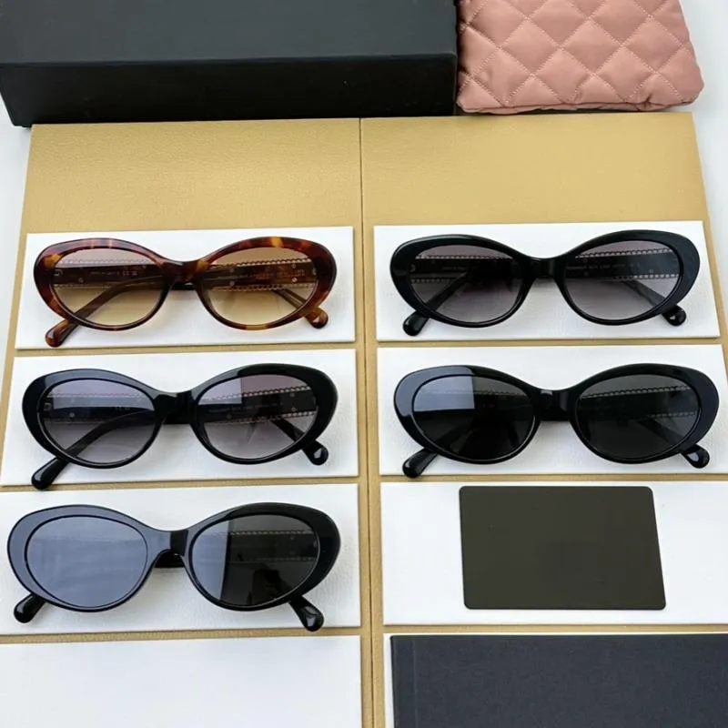 Sonnenbrillen verkaufen 2024 Oval Cat Eye für Frauen Retro Ästhetische Mode Mädchen Gafas Marke Designer Shades Sonnenbrille UV400_voghion.com