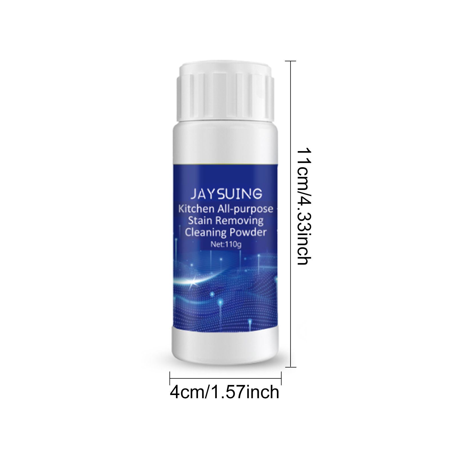 Jaysuing Kitchen All-Purpose Stain Removing Cleaning Powder, Kitchen Stove Oil Cleaning Utensils Rust Removal Stains Dirt Cleaning Agent_voghion.com