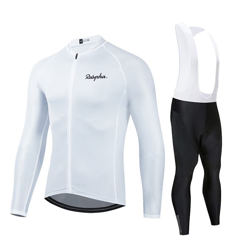 Vêtements pour hommes nouveaux vêtements de cyclisme à manches longues pantalons à bretelles VTT vêtements de sport automne et hiver combinaison de vélo de route_voghion.com